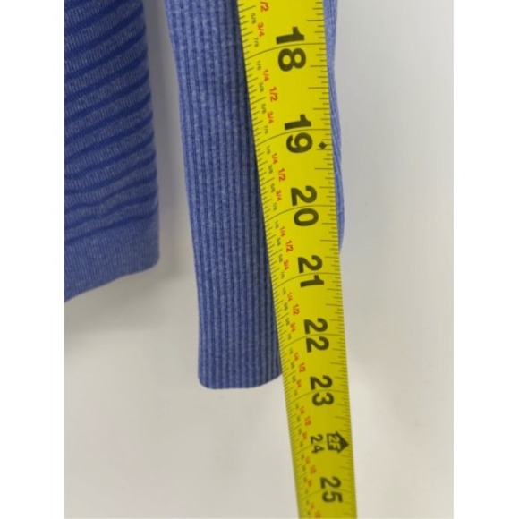 Lululemon Top Swiftly Tech Long Sleeve Women Size 10 Blue Long Sleeve Workout - Picture 11 of 13